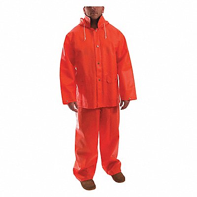 TINGLEY S63219 Rain Suit w/Jacket/Bib Unrated Orange XL
