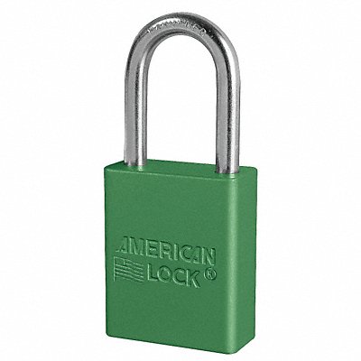 AMERICAN LOCK A1106KAS6GRN E7786 Lockout Padlock KA Green 1-7/8 H PK6