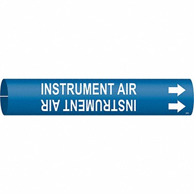 BRADY 4089C Pipe Marker Instrument Air 2 in W