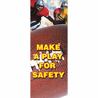 ACCUFORM MBR611 Safety Banner 74in x 28in Poly Sheeting