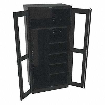 TENNSCO CVD2472BLACK Storage Cabinet 78 x36 x24 Black 5Shlv