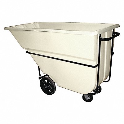 GRAINGER 11CUHDWHITE Tilt Truck Heavy Duty 1-1/8 cu yd White
