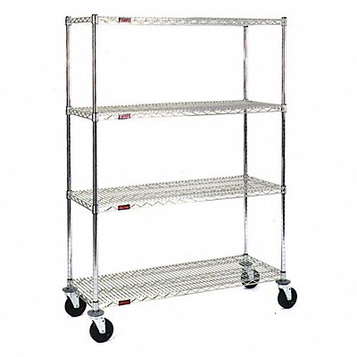 GRAINGER CC2460C74SRP Wire Shlvng 24x79x60in Shlf Cap 200lb