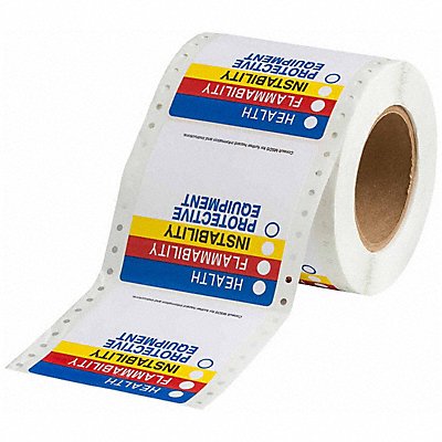 BRADY 60322 HMIG Label Paper 3-7/8 in W PK500