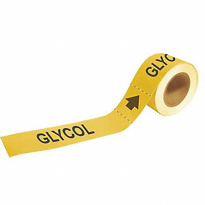 BRADY 73894 Pipe Marker Glycol 2 in H 12 in W
