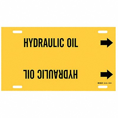 BRADY 4199H Pipe Marker Hydraulic Oil 10in H 32in W