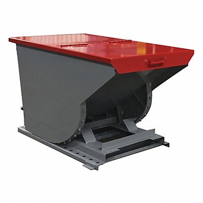 GRAINGER 10033RED Hopper Lid 41 W Red Steel