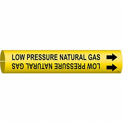 BRADY 4241A Pipe Marker Low Pressure Natural Gas