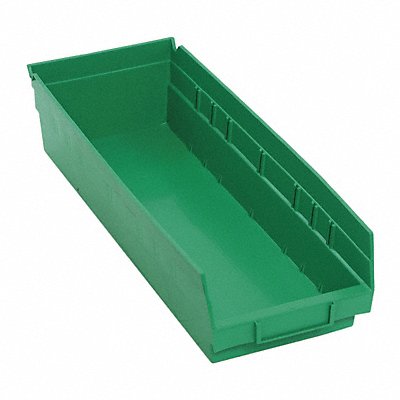 QUANTUM STORAGE SYSTEMS QSB104GN F0618 Shelf Bin Green Polypropylene 4 in
