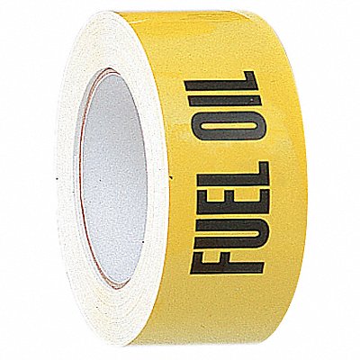 HARRIS INDUSTRIES 2X90FTFUELOIL Pipe Marker Fuel Oil 2 in W