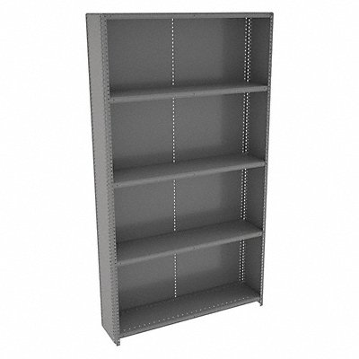 TENNSCO QC54812SMEDGR Metal Shelving Cap 500 lb 12inx84inx48in