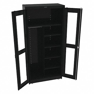 TENNSCO CVD1872BLACK Storage Cabinet 78 x36 x18 Black 5Shlv