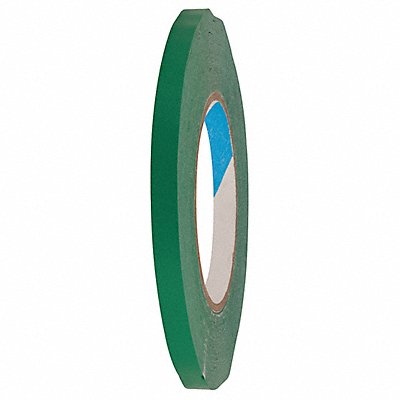GRAINGER 8VZF1 Bag Sealing Tape Green 3/8 in W 180 yd L