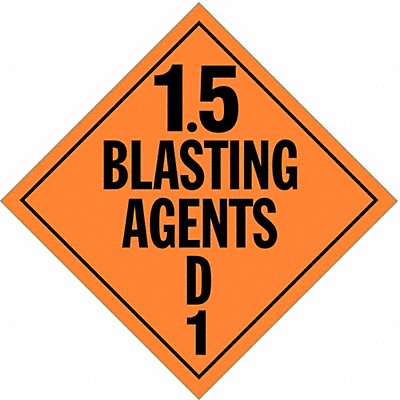 STRANCO INC DOTP0101PS DOT Container Placard 10-3/4 Label W