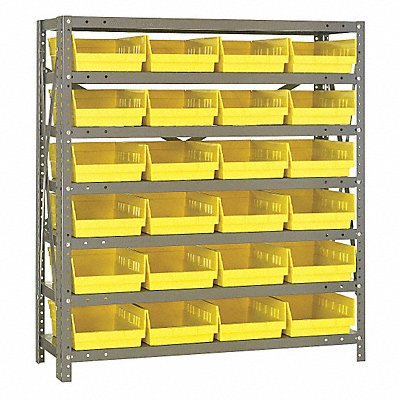 QUANTUM STORAGE SYSTEMS 1839108YL E1524 Bin Shelving 18inx39inx36in Yellow