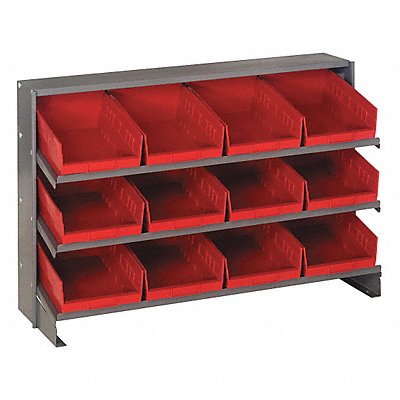 QUANTUM STORAGE SYSTEMS QPRHA107RD E1542 Bench Pick Rack 12x21x36in Red