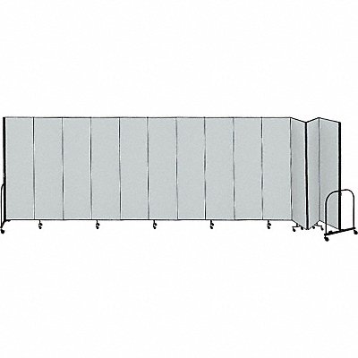 SCREENFLEX CFSL6013DG F1908 Partition 24 Ft 1 In W x 6 Ft H Stone