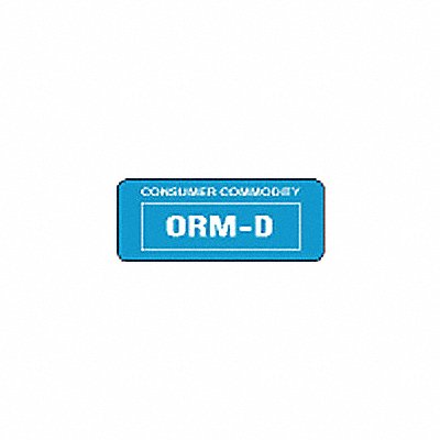 BRADY 36031PRLS Label ORM-D-Air PK500