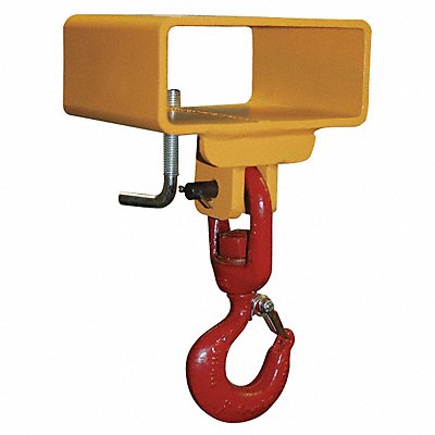 CALDWELL 5S1126 Forklift Lifting Hook 3 000 lb Yellow