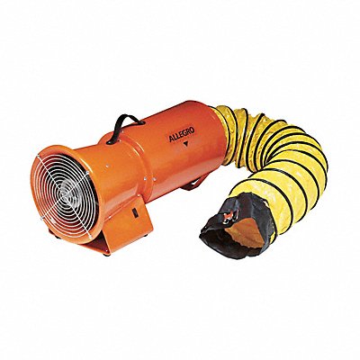 ALLEGRO 951405 Confined Space Fan Orange 13 5/8 W