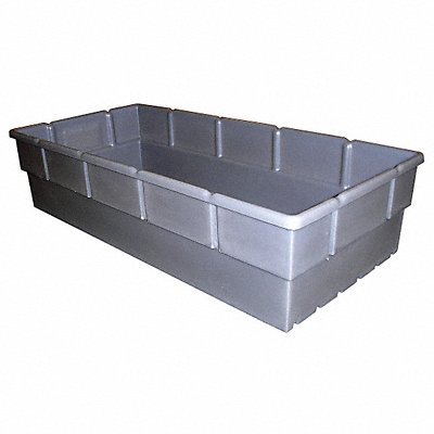 GRAINGER BC4721 Storage Tote Grey Solid Polyethylene