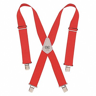 CLC 110RED Red Tool Belt Suspenders Elastic