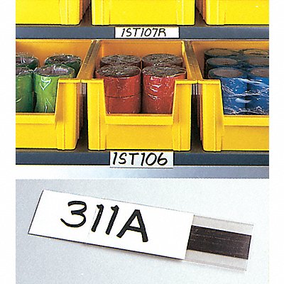 GRAINGER M21 Label Holder Clear Matte Slide-In PK12