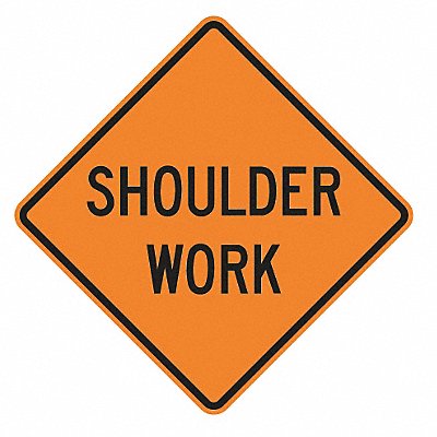 LYLE W21530HA Shoulder Work Traffic Sign 30 x 30