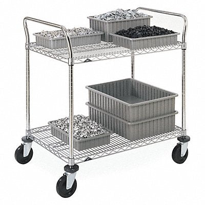 METRO 2SPN56ABR Wire Shelf Cart 2 Shelf 39x60x24