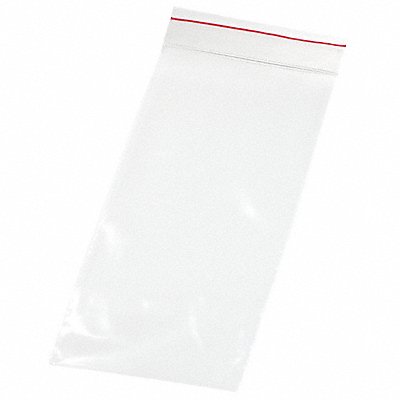 MINIGRIP RED LINE MGRL2P0408 Reclosable Poly Bag Zip Seal PK1000
