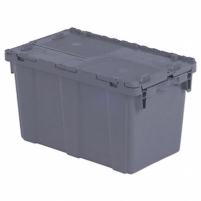 ORBIS FP151Grey E3358 Attached Lid Container Grey Solid HDPE