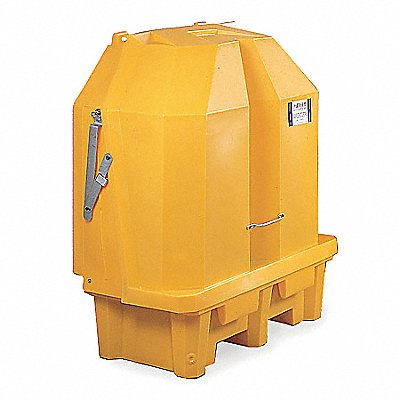 ULTRATECH 1082 Cvrd Drum Spl Containment Palet 63-1/2 in H