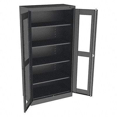 TENNSCO CVD7218BLACK E4462 Storage Cabinet 72 x36 x18 Black 4 Shelves