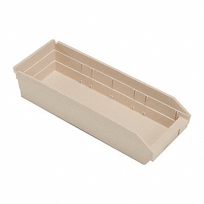 QUANTUM STORAGE SYSTEMS QSB104IV F0618 Shelf Bin Ivory Polypropylene 4 in