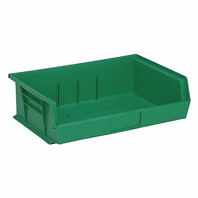 QUANTUM STORAGE SYSTEMS QUS245GN F0606 Hang and Stack Bin Green PP 5 in