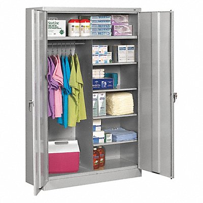 TENNSCO J1878SUCLIGHTGREY Storage Cabinet 78 x48 x18 LtGry 5Shlv