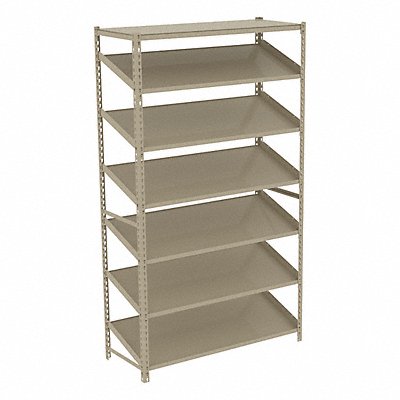 TENNSCO ZT74818S5 Boltless Shelving 18x84x48in Strtr