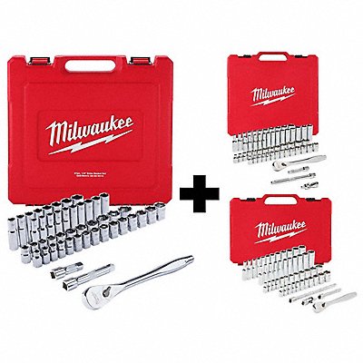 MILWAUKEE 4.822901048229E+23 Rachet 47pc 1/2 3/8 56pc 1/4 50pc