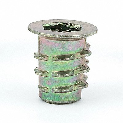 GRAINGER 90142010PK50 Threaded Insert for Soft Wood PK 50