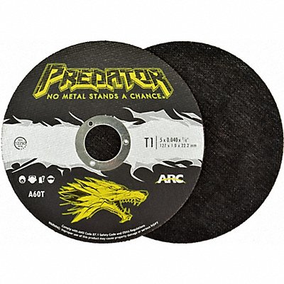 PREDATOR 905047805 Cut Off Wheel 5 X .04 X 7/8 A60T TYPE 1