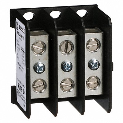 SQUARE D 9080LBA361101 Mintr Distr Block Al/Cu 600V AC/DC
