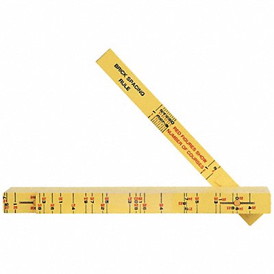 KLEIN TOOLS 91163B Frp Fldg Ruler Outside Reading Br. Scale