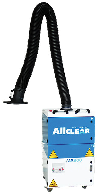 Weldclass 91300AMA1 Fume Extractor Mobile ALLCLEAR MA300 AUTO 1ph/230V Single 3m Arm Auto-Clean