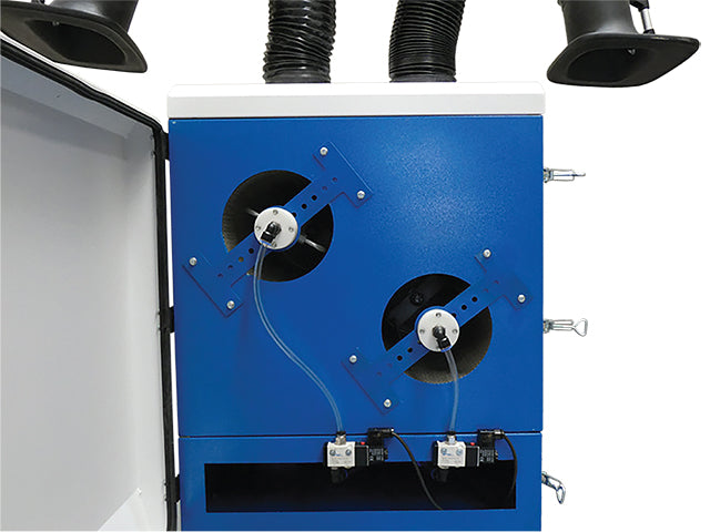 Weldclass 91350AMA3 Fume Extractor Mobile ALLCLEAR MA350 AUTO 3ph/415V Twin 3m Arms Auto-Clean - view 2