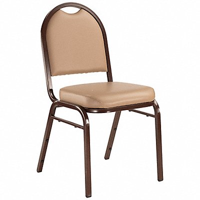 NATIONAL PUBLIC SEATING 9201M Stacking Chair Steel Beige/Silvervein