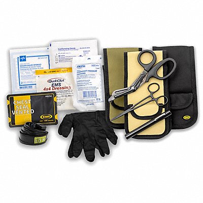 EMI 9210 Trauma Kit 1-1/2 D 8-1/2 H 2-1/4 W Black