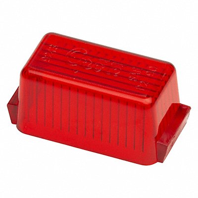 GROTE 92432 Replacement Lens Rectangular Red
