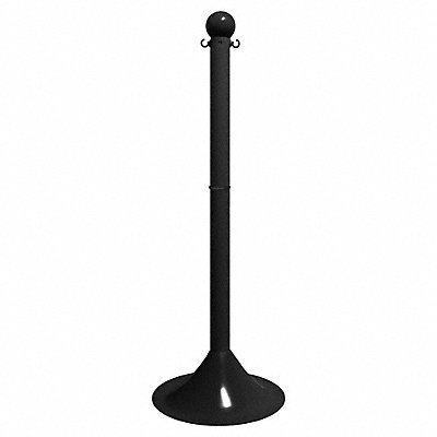 GRAINGER 93503 Stanchion Post Dia 2 Black