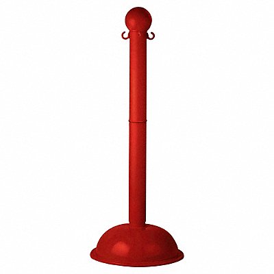 GRAINGER 93605 Stanchion Post Dia 3 Red
