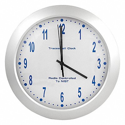 GRAINGER 1077 Wall Clock Analog Battery